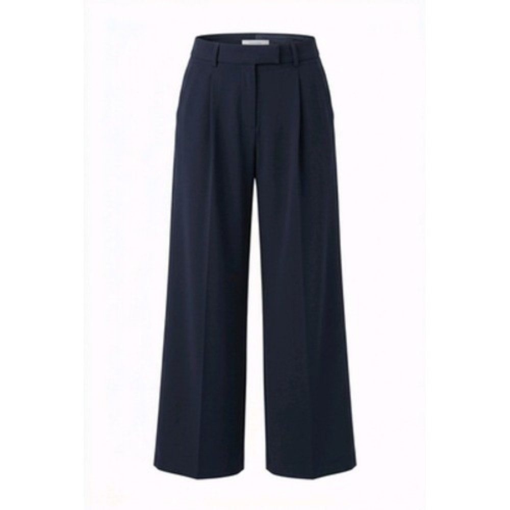 Halara Dress Pants Women S Blue Wide Leg Twill Stretch Pockets Work Career
